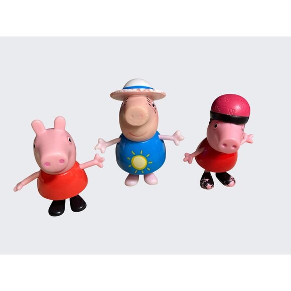 Peppa Pig Red Talking Car By Mattel with 3 Figures - Picture 12 of 15